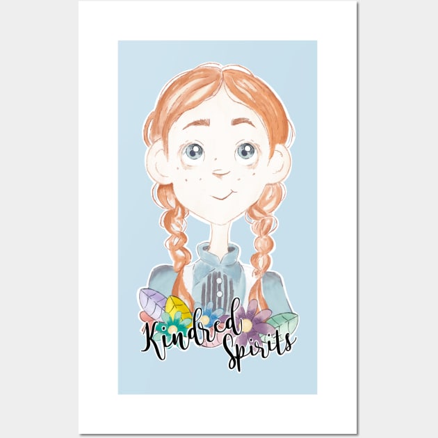 Anne is a kindred spirit - provides scope for the imagination - cyan Wall Art by Uwaki